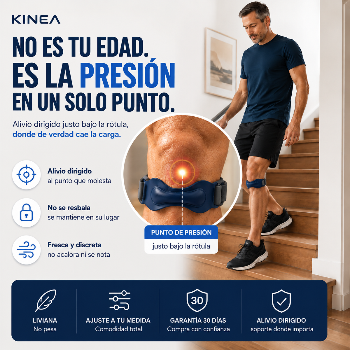 Kinea - Correa de Alivio para la Rodilla